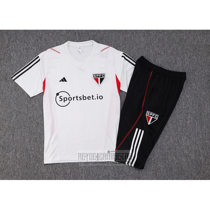 Chandal del Sao Paulo Manga Corta 2023-2024 Gris - Pantalon Corto